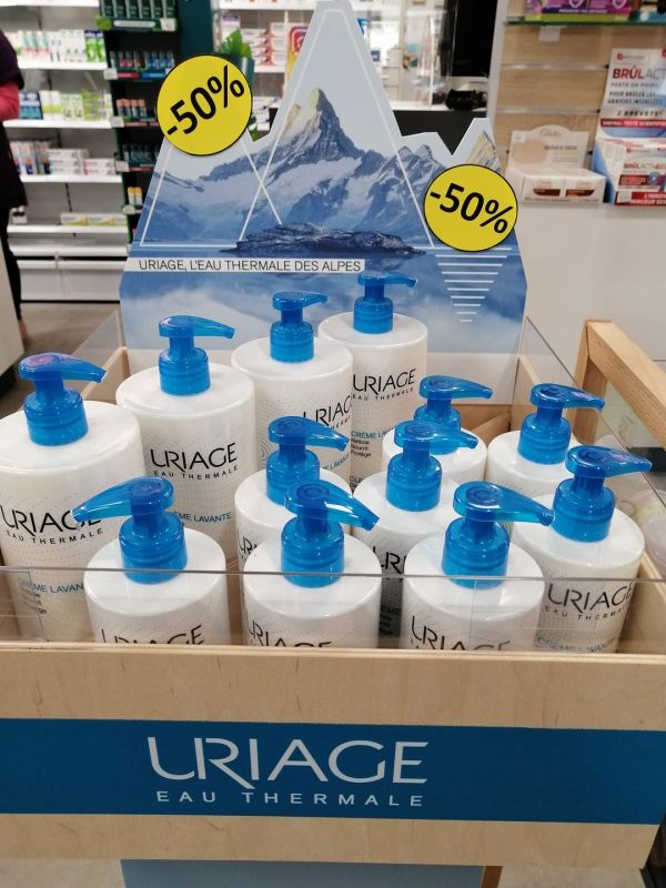 -50% sur les anciens packagings des crèmes lavantes Uriage !
