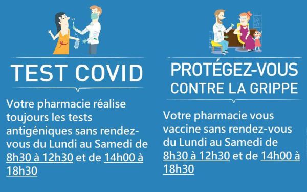 Grande Pharmacie des Arcades - Depistage COVID: Test Antigénique