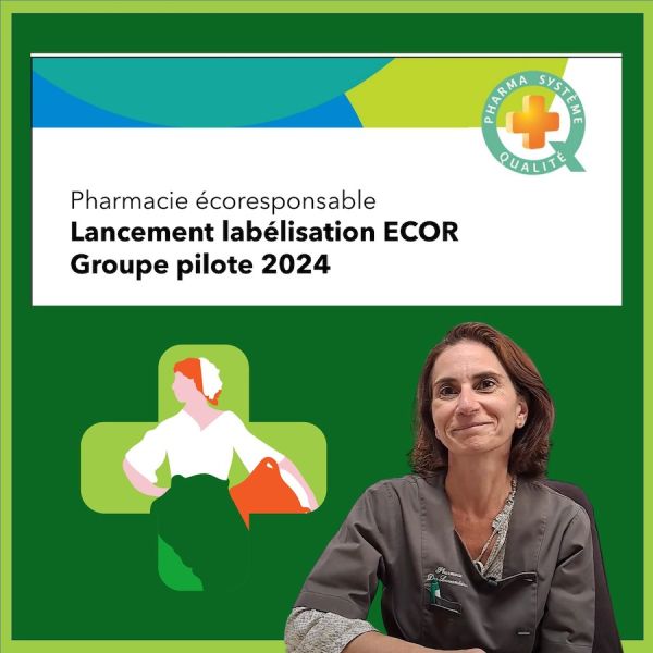 La pharmacie des Lavandières sélectionnée pour la certification ECOR