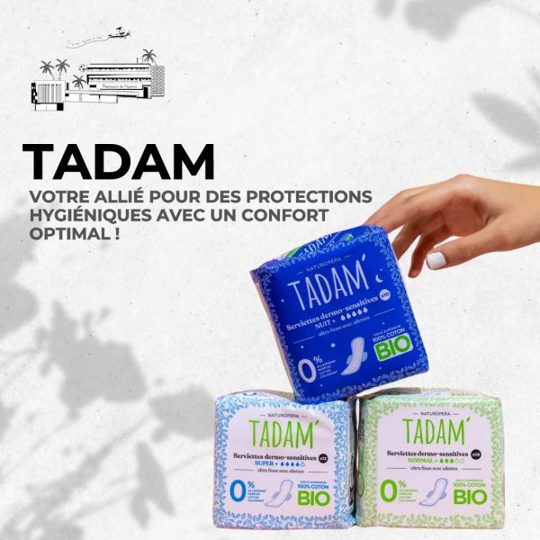 Pour une hygiène irréprochable et un confort maximal, faites confiance à Tadam ! Disponible chez nous. 🌟