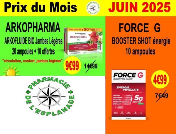 Prix du mois de Juin à la Pharmacie de l'Esplanade à Avrillé !