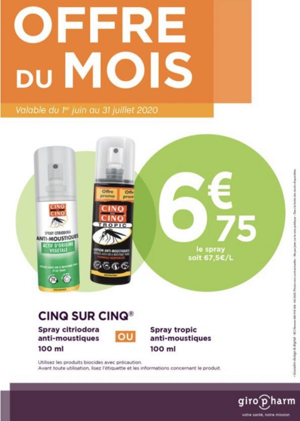 SPRAY Cinq sur Cinq en promotion