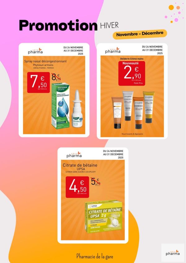 🎉 La suite des promotion de la saison d’hiver sont arrivées !