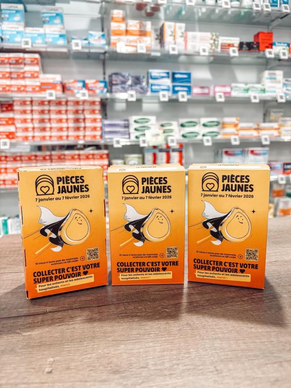 💛 La pharmacie s’engage pour les Pièces Jaunes 💛