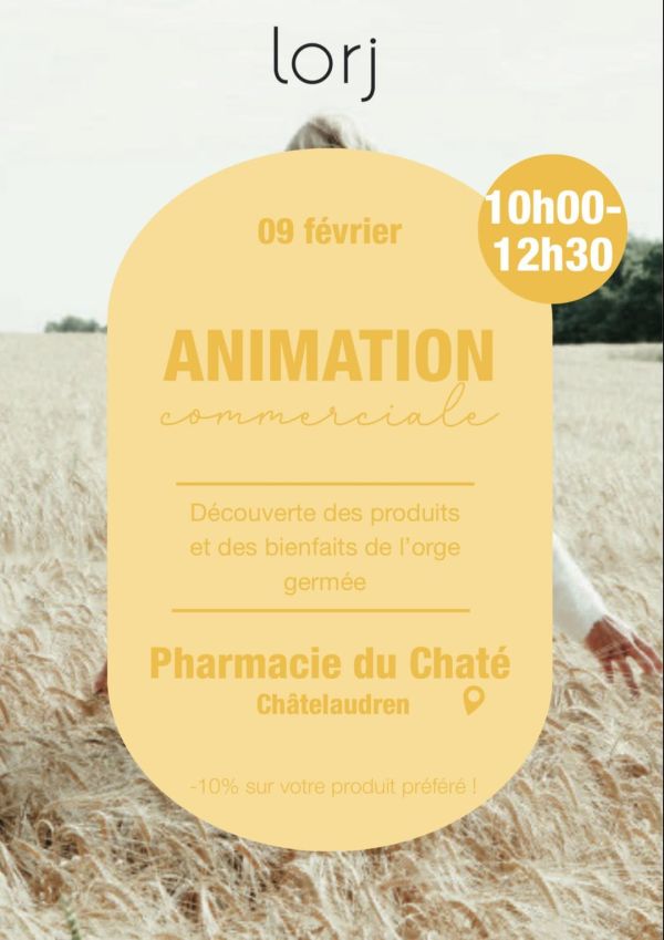 🌾Animation Lorj-cosmetics à la pharmacie🌾￼