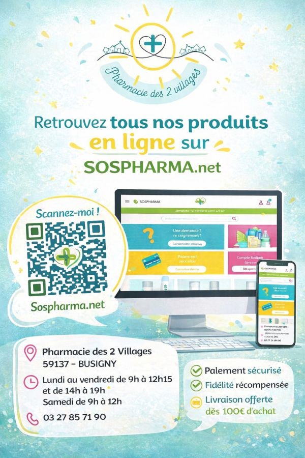 🌿 Votre pharmacie aussi en ligne !