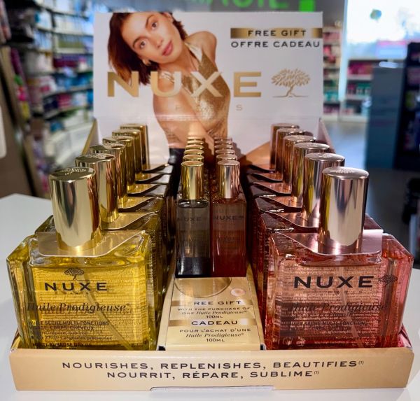🌸 En mars, laissez-vous séduire par la nouvelle offre Nuxe : pour une huile achetée, un petit parfum vous est offert !