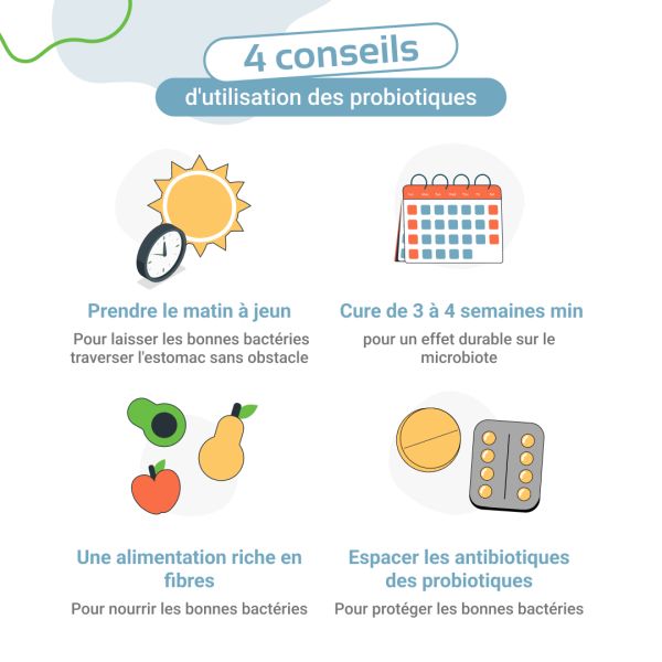 🦠 Les probiotiques sont des micro-organismes vivants qui, lorsqu'ils sont ingérés en quantité adéquate, apportent des bienfaits pour la santé.