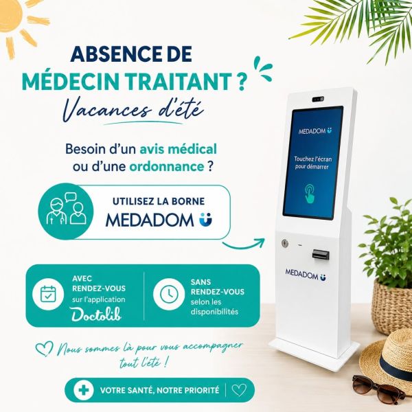 Votre médecin traitant est en vacances ? Pas de panique !