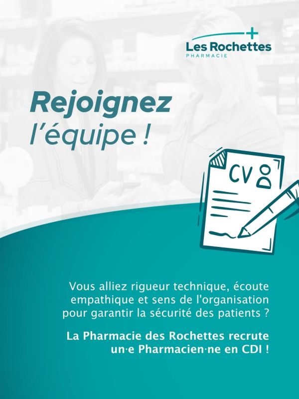 Nous sommes à la recherche d'un·e PHARMACIEN·NE