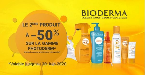 Promotion produits solaires Bioderma