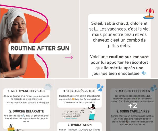 Après une journée d’exposition, votre peau a besoin de réconfort 💦