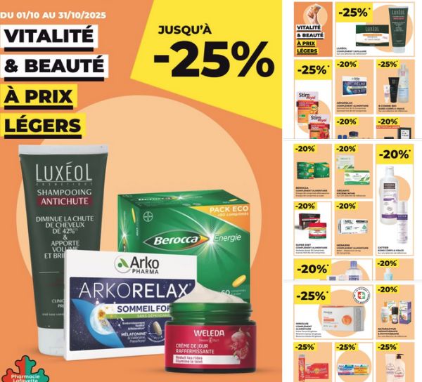 Découvrez les promotions du mois d’octobre dans votre pharmacie Lafayette 👍
