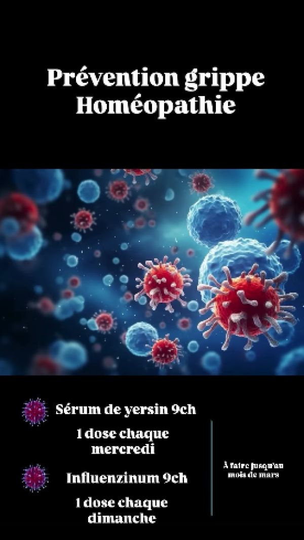 Prévention grippe : homéopathie 🦠