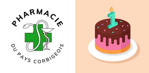 🥳 Bientôt 1 an que la pharmacie du Pays Corbigeois est ouverte !