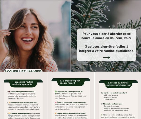 Le mois de janvier commence, et avec l’envie de repartir sur de bonnes bases 💚