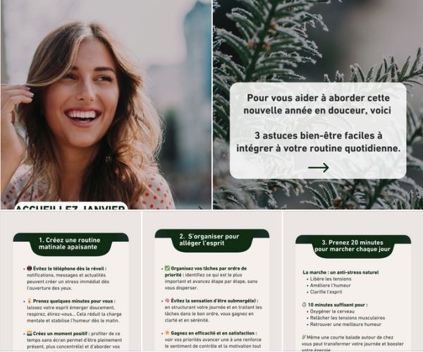 Le mois de janvier commence, et avec l’envie de repartir sur de bonnes bases 💚