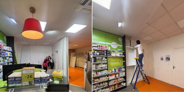 Les travaux avancent à grands pas : les murs commencent à tomber pour laisser place à une toute nouvelle pharmacie ! ⚒️🎇😍