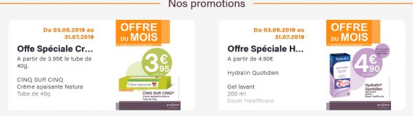 Promotions jusqu&#039;au 31 juillet !