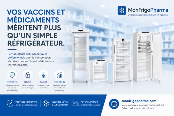 Réfrigérateur médical pour pharmacie