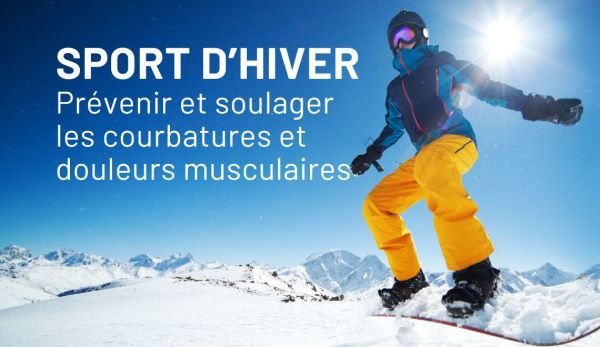 Sports d’hiver : prévenir et soulager les courbatures et douleurs musculaires
