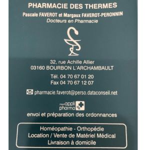 Pharmacie Des Thermes - Faverot